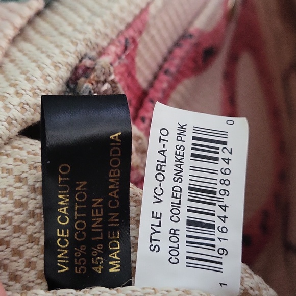 Vince Camuto Multicolor Snake Print Tote - Picture 6 of 6